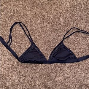 Triangle black bikini